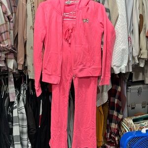 VS Pink sweat pants and jacket